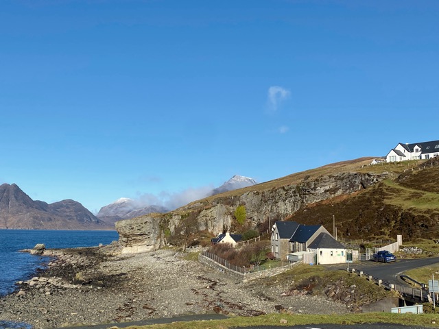 Elgol primary school on the edge of the sea